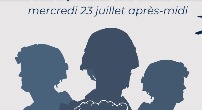 Entrainement de la gendarmerie mercredi 23 juillet après-midi