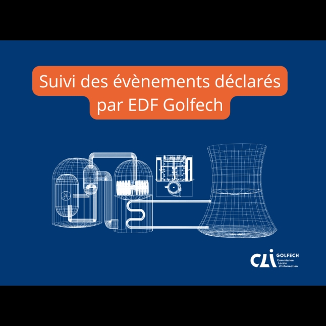 Suivi des évènements déclarés en 2026 par la centrale nucléaire de Golfech